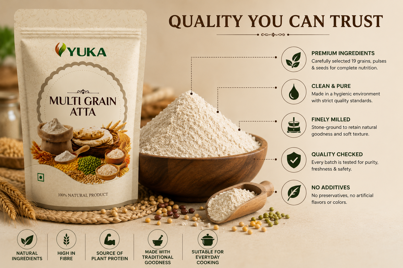 YUKA Multigrain Atta